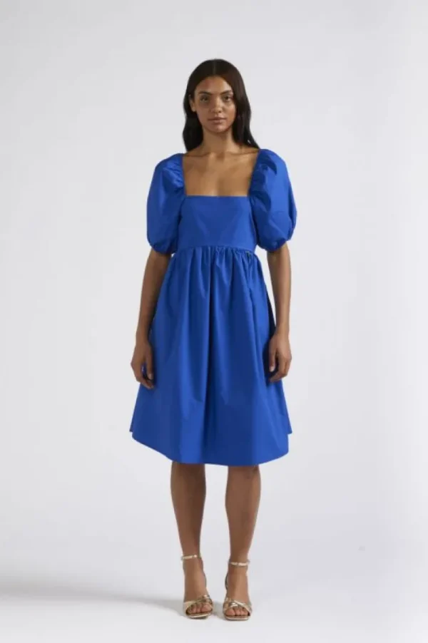 CafèNoir abito con maniche a palloncino e ampia scollatura posteriore