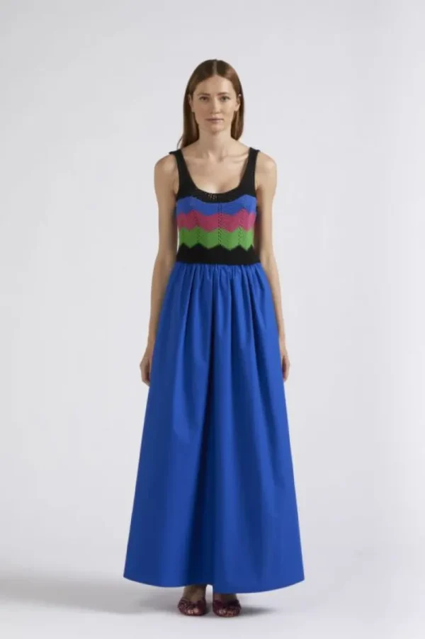 CafèNoir abito lungo con top lavorato a crochet