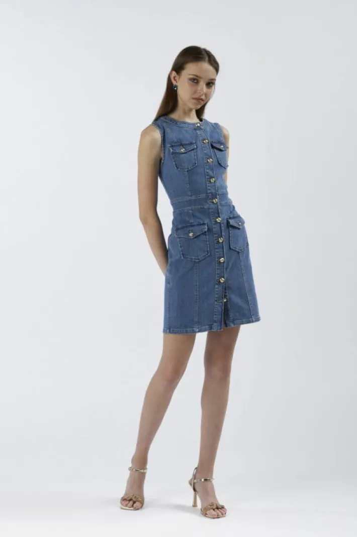 CafèNoir abito tipo tubino in denim