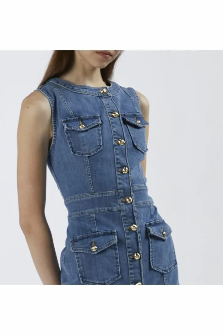 CafèNoir abito tipo tubino in denim