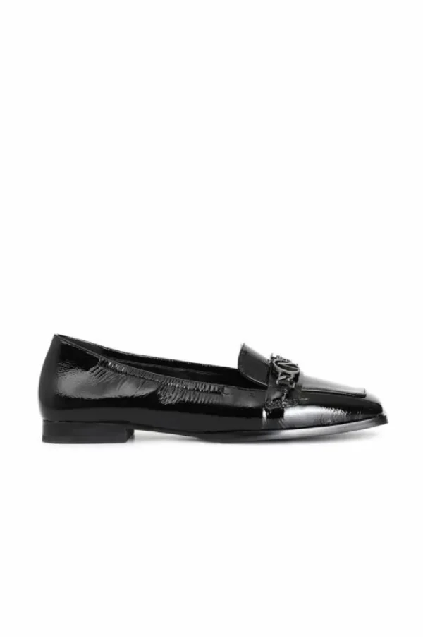 CafèNoir ballerina in naplak con morsetto