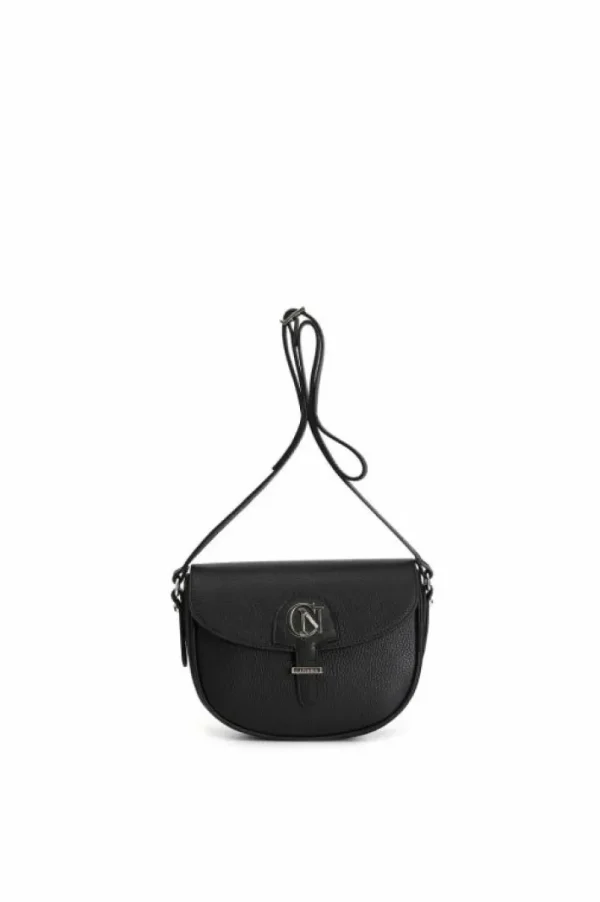 CafèNoir borsa con pattina in pelle