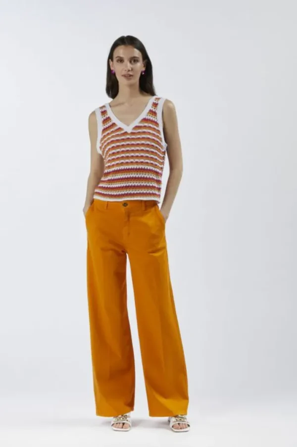 CafèNoir canotta crochet multicolor