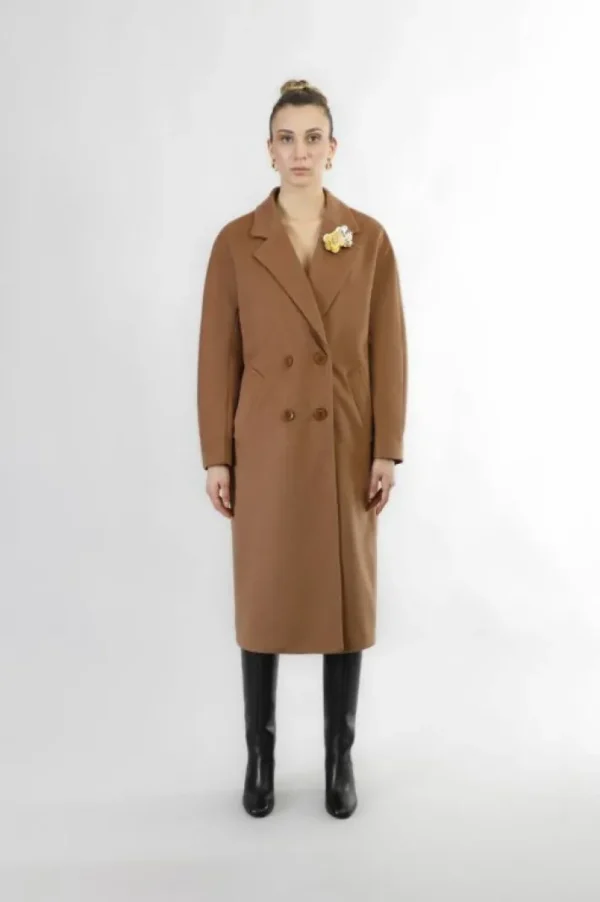 CafèNoir cappotto doppiopetto manica kimono