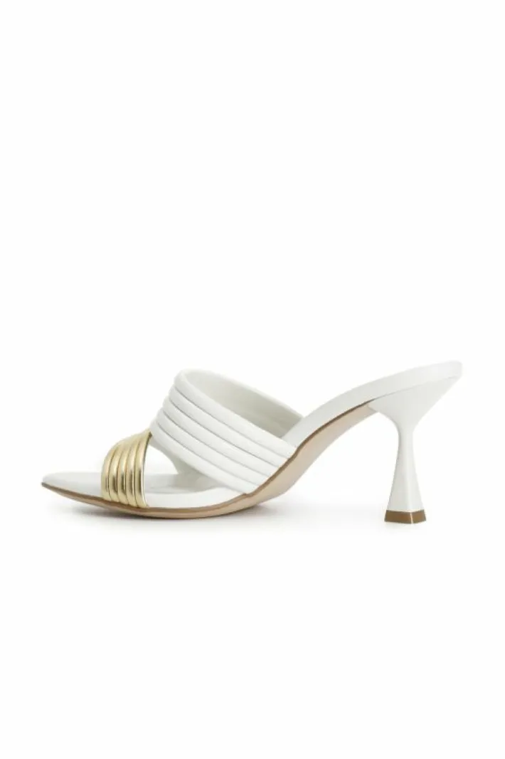 CafèNoir ciabatta bicolor con listini imbottiti