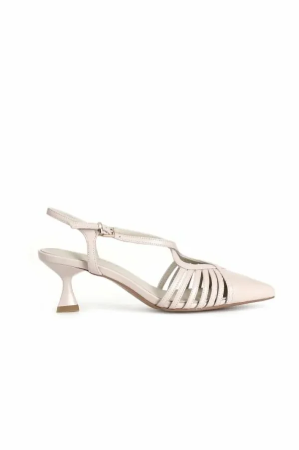 CafèNoir décolleté in nappa con incrocio