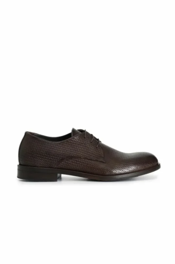 Uomo CafèNoir derby in pelle stampata