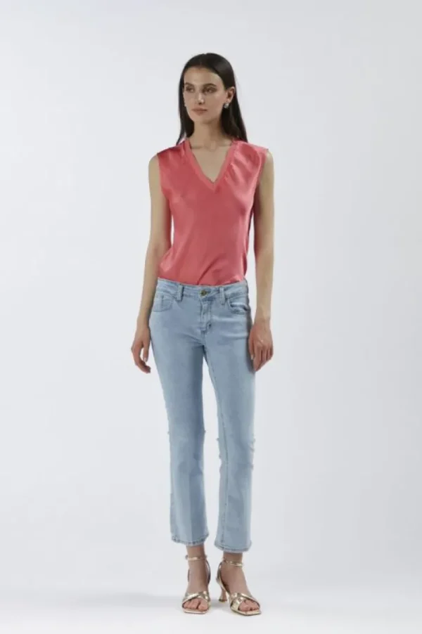 CafèNoir jeans denim cropped flare super stretch