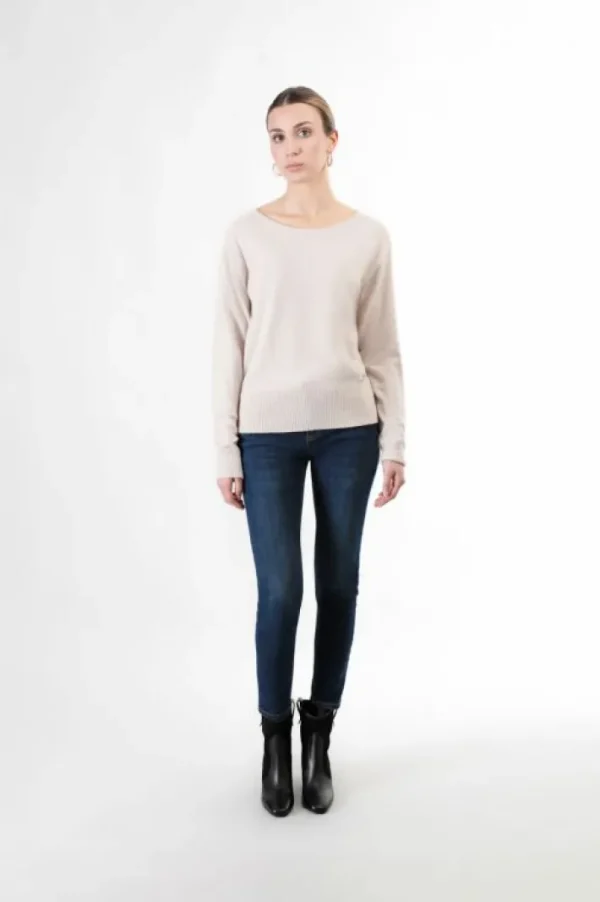 CafèNoir maglia  basic scollo a barca