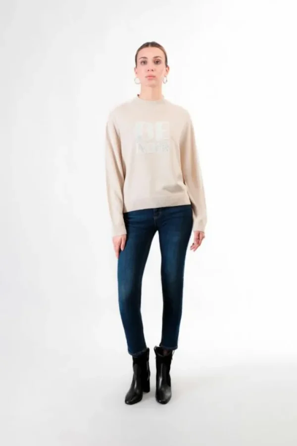 CafèNoir maglia collo a ciclista con logo "be noir"