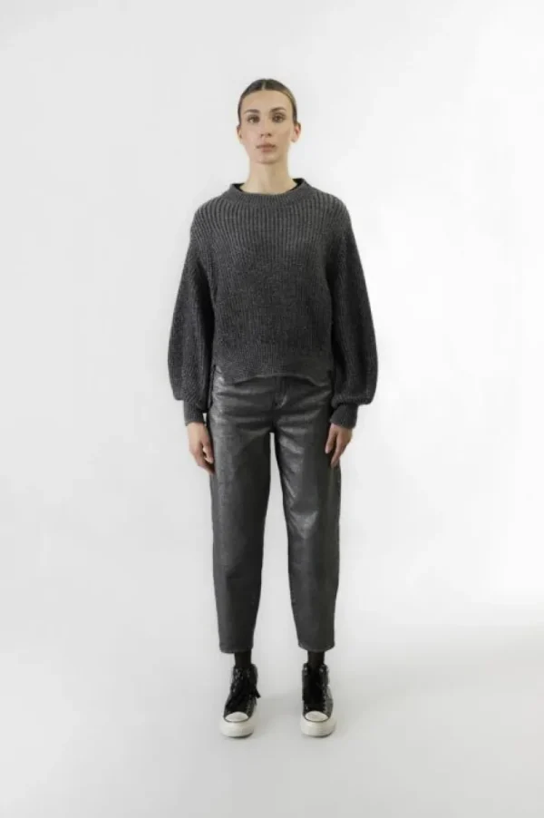 CafèNoir maglia collo a ciclista  con lurex