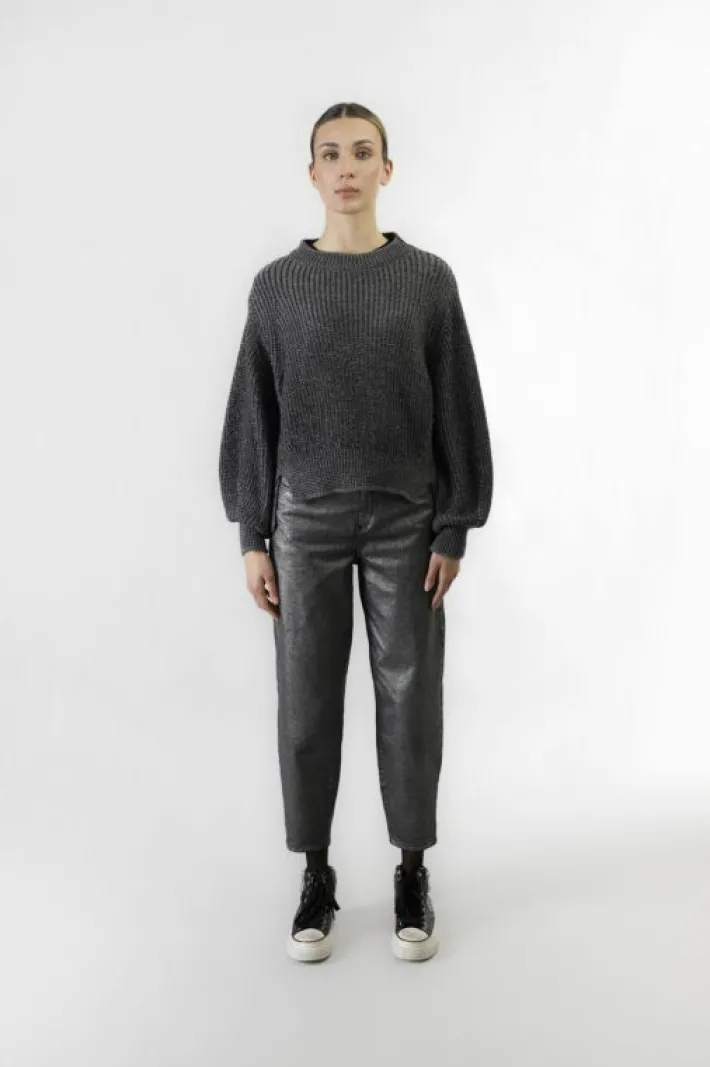 CafèNoir maglia collo a ciclista  con lurex