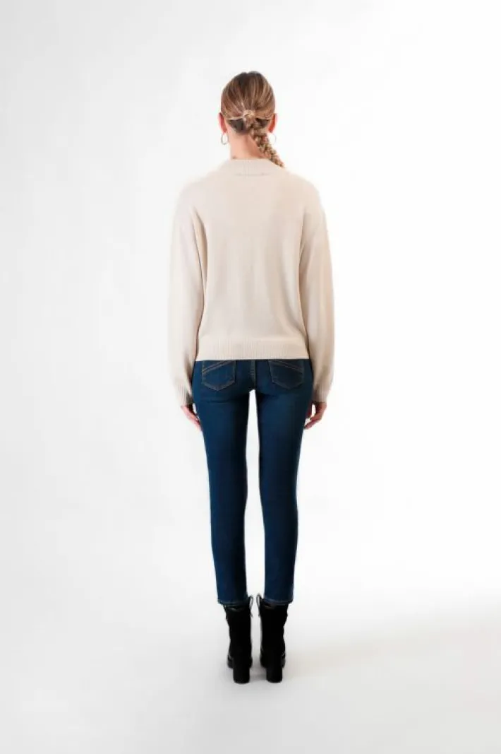 CafèNoir maglia collo a ciclista con logo "be noir"