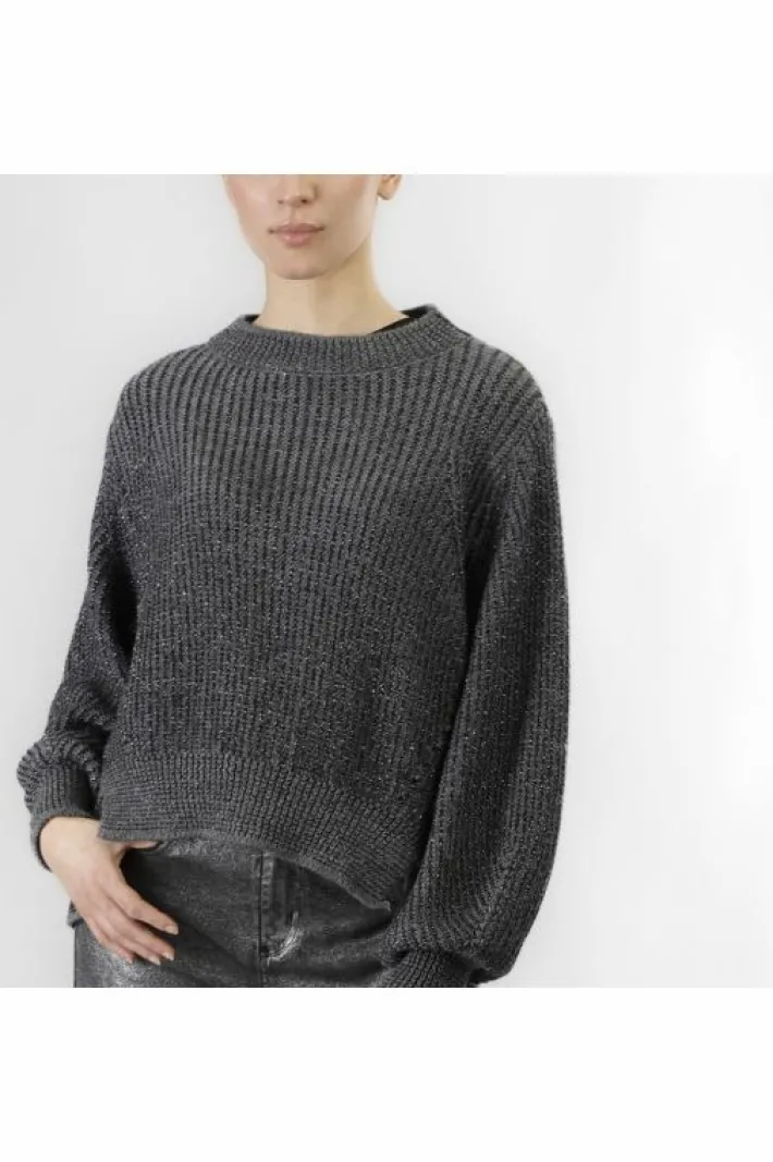 CafèNoir maglia collo a ciclista  con lurex