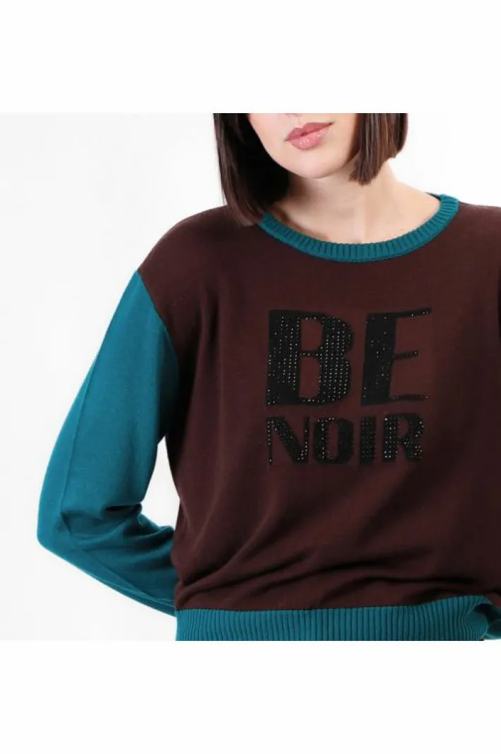 CafèNoir maglia girocollo con logo "be noir"