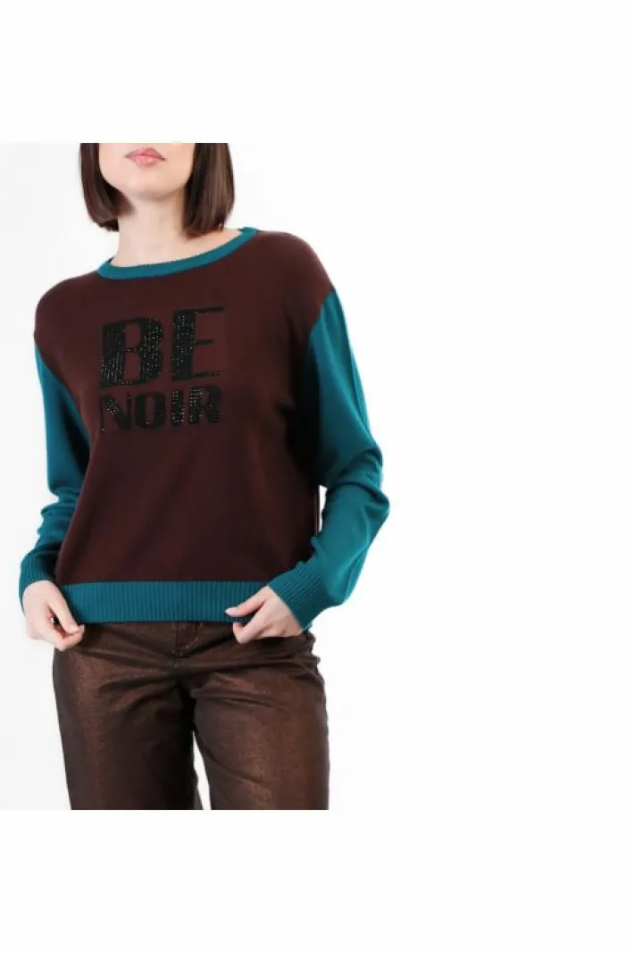 CafèNoir maglia girocollo con logo "be noir"