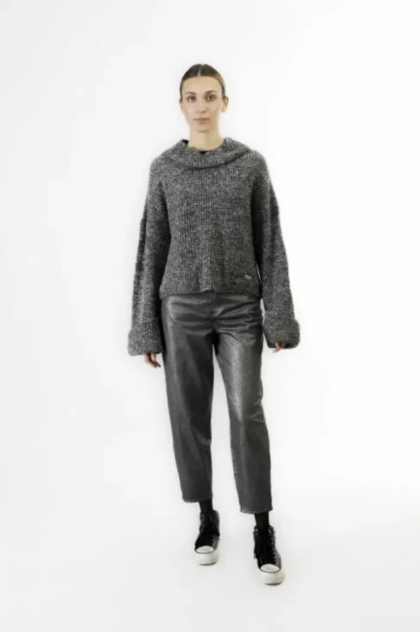 CafèNoir maglia moulinè collo ciclista sale e pepe