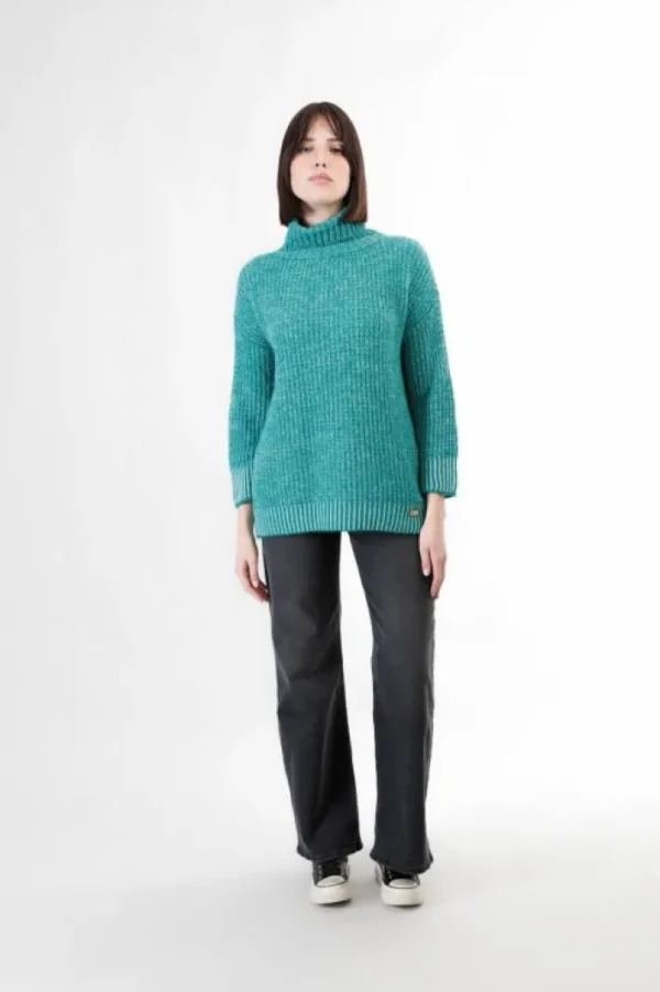 CafèNoir maglione moulinè collo alto