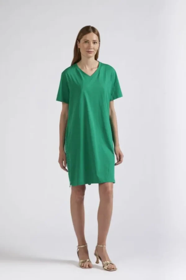 CafèNoir miniabito con dietro in sangallo e scollo a "v"