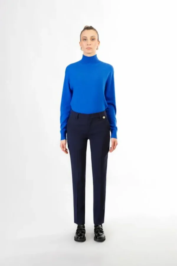 Donna CafèNoir pantaloni chino tessuto bistretch