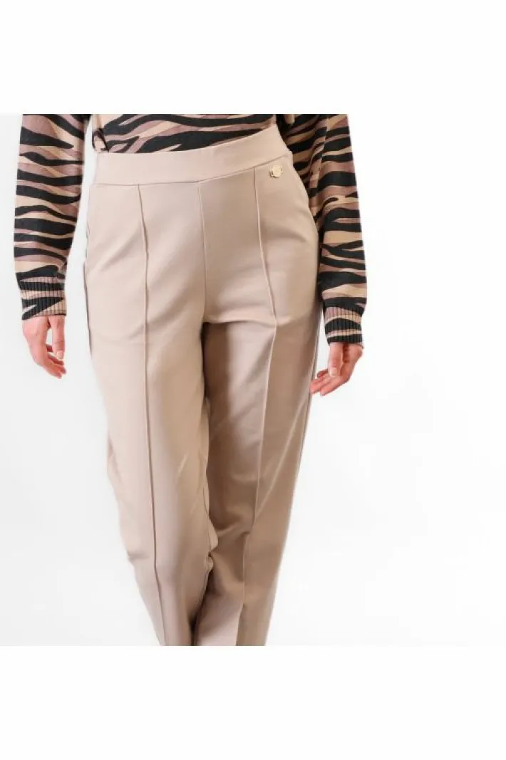 CafèNoir pantaloni dritto con vita elasticata