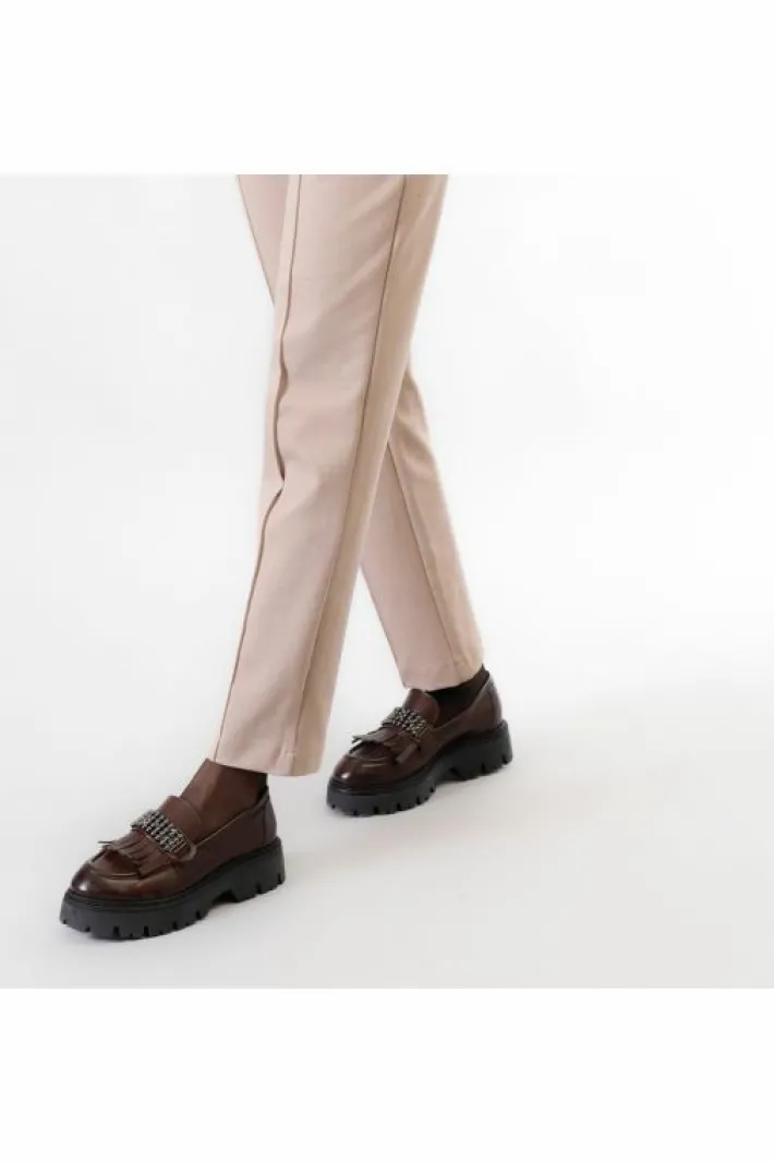 CafèNoir pantaloni dritto con vita elasticata