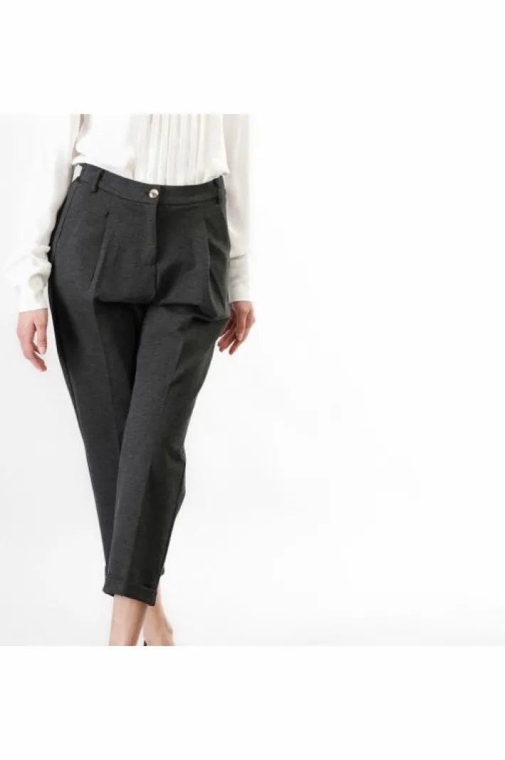 Donna CafèNoir pantaloni gamba dritta con pinces