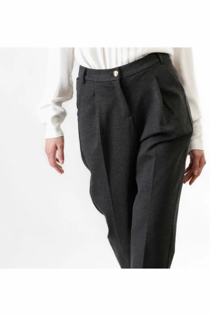 Donna CafèNoir pantaloni gamba dritta con pinces