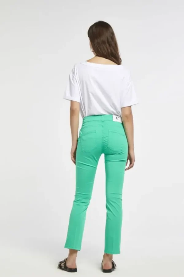 CafèNoir pantaloni slim tinto capo realizzati in tessuto di cotone elasticizzato