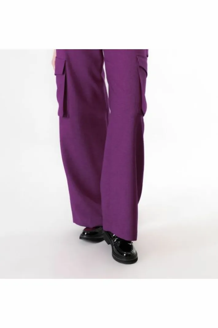 CafèNoir pantaloni wide con tasconi