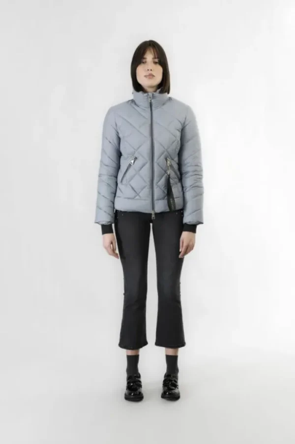 CafèNoir piumino corto con trapuntatura a rombi