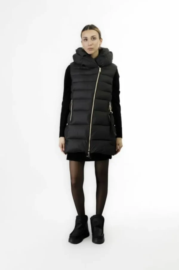 CafèNoir piumino smanicato collo avvolgente