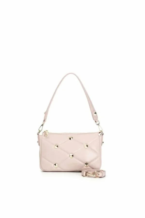 CafèNoir pochette trapuntata con borchie esagonali