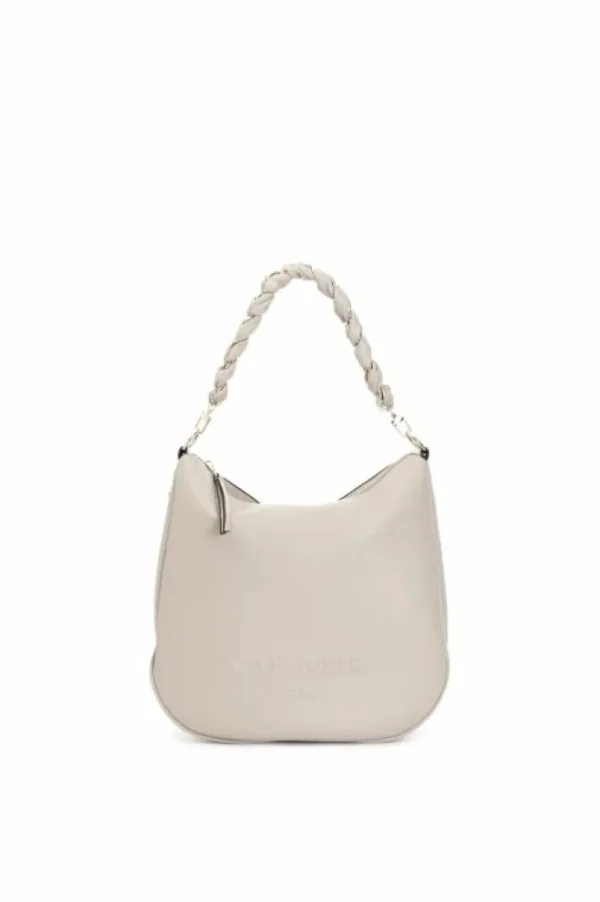 CafèNoir sacca con logo in rilievo e tracolla in catena intrecciata