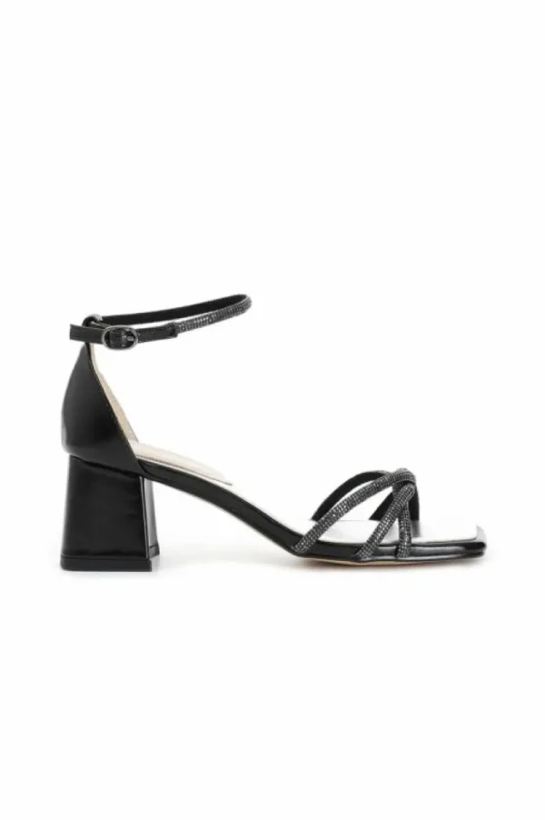 CafèNoir sandali chiusi dietro con strass