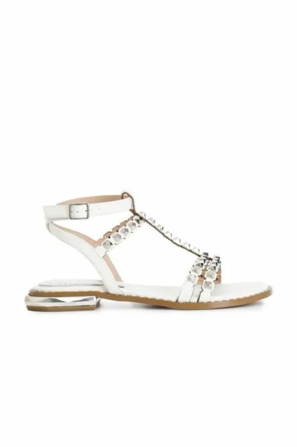 CafèNoir sandali con borchie sfaccettate