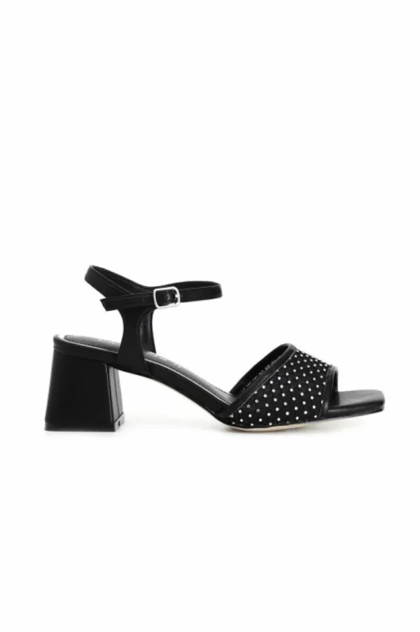 CafèNoir sandali gilda con retina strass