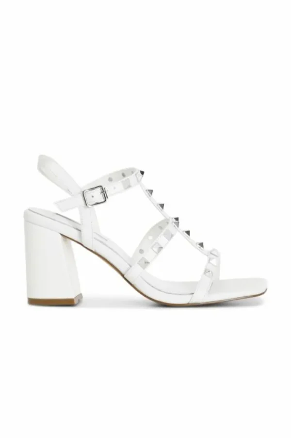 CafèNoir sandali in pelle con borchie