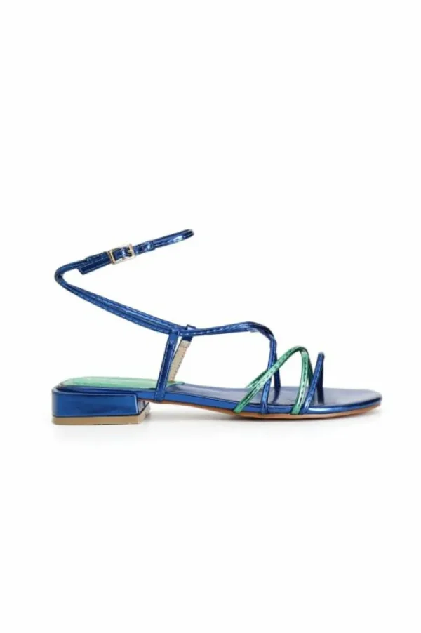 CafèNoir sandali schiava effetto laminato