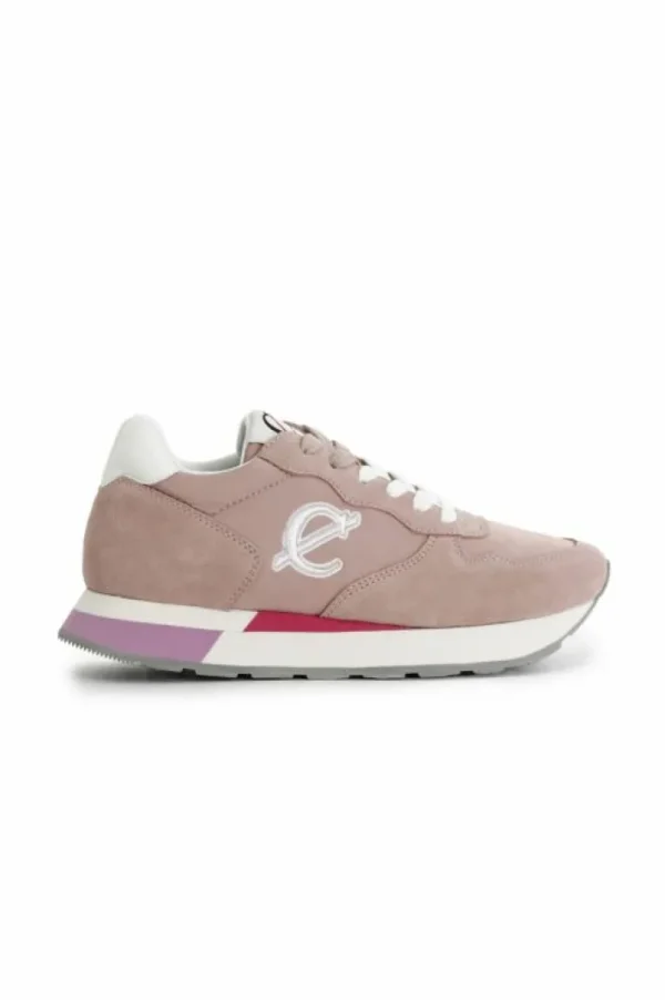 CafèNoir sneakers in pelle scamosciata e tessuto