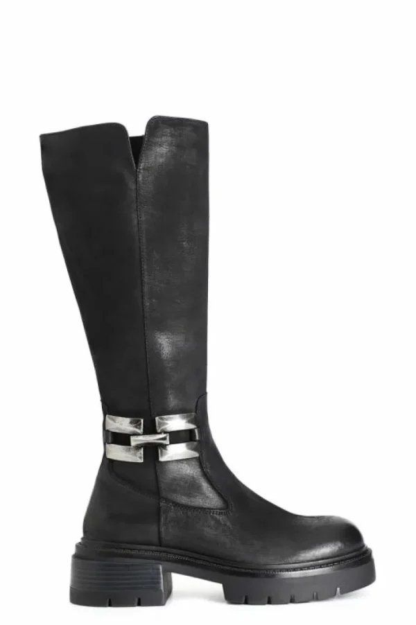 CafèNoir stivale in nabuk con morsetto