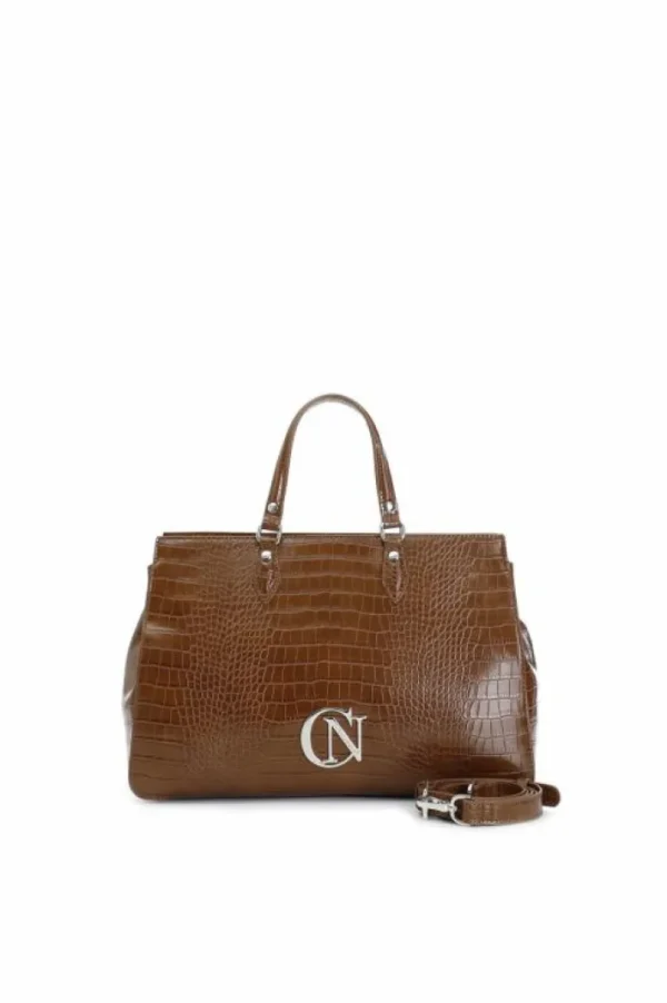 CafèNoir tote stampa coccodrillo