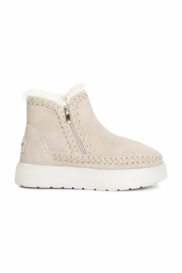 CafèNoir tronchetto da donna con doppia cerniera in pelle scamosciata