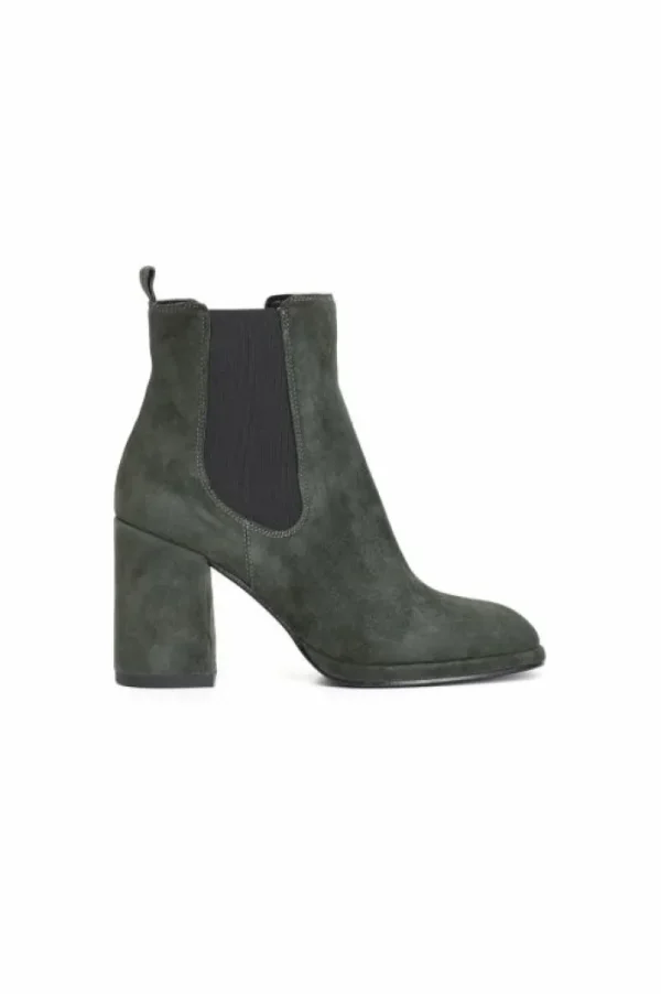 CafèNoir tronchetto donna in pelle scamosciata con fibbia