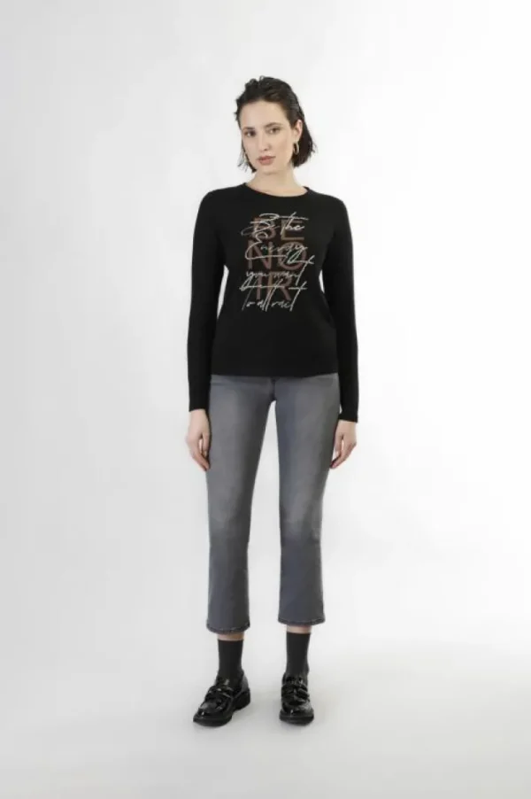 CafèNoir t-shirt manica lunga be noir