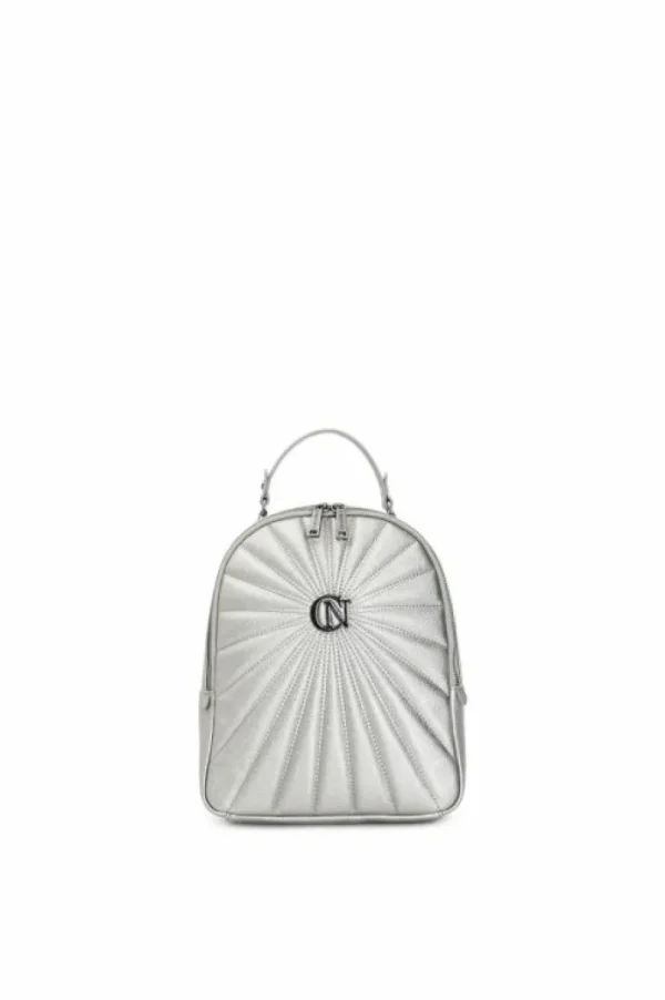 CafèNoir zaino trapuntato con logo in metallo canna di fucile